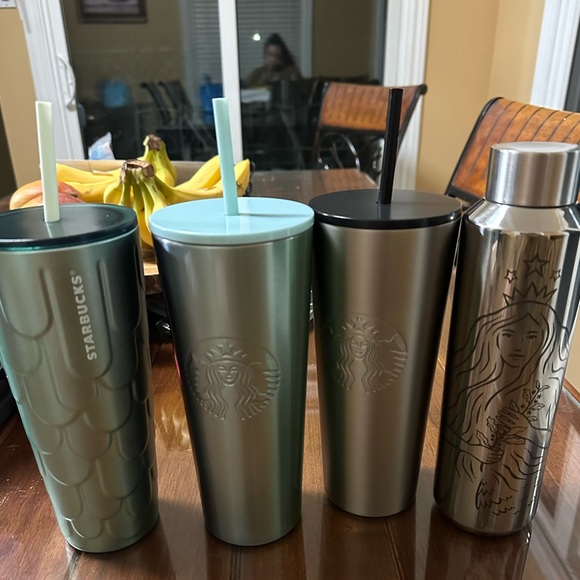Starbucks Venti Aluminum Double Walled Cold Cups & Starbucks Aluminum Bottle ✨ - Picture 2 of 8